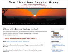 Tablet Screenshot of newdirectionssupport.org